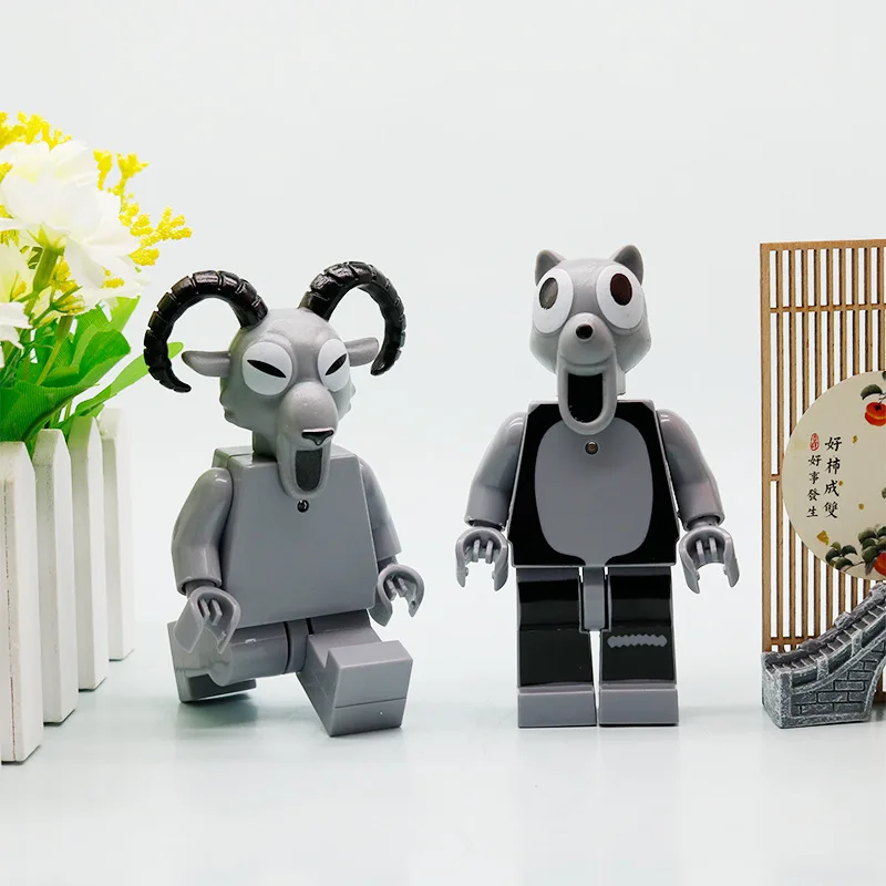 Neue 6 Stück 99 Nächte im Wald Figuren Figuren Figur Eule Ziege Wolf Hirsch 99 Nächte im Wald Figur Kunststoff Spielzeug Geschenk