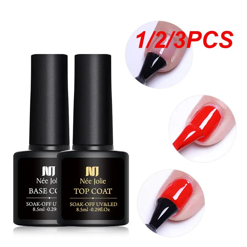 

1/2/3PCS Nail Gel Top Coat Long-lasting Shine Innovative Sealing Shining Nail Gel Chip-resistant Must-have No Wipe Shiny