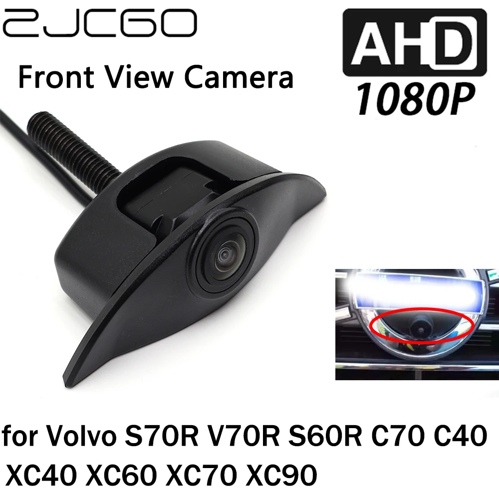 

ZJCGO Front View LOGO Parking Camera AHD 1080P Night Vision for Volvo S70R V70R S60R C70 C40 XC40 XC60 XC70 XC90