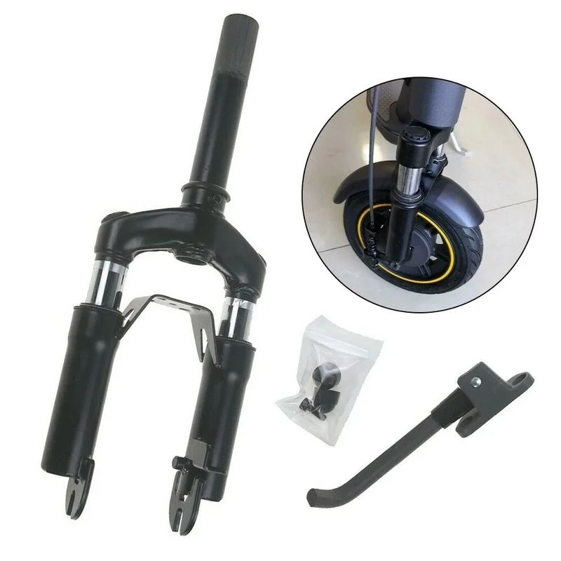 For Ninebot MAX G30 G30D Hydraulic Shock Front Fork With Foot Support Electric Scooter Front Absorber Refit Kit G30 Accessories