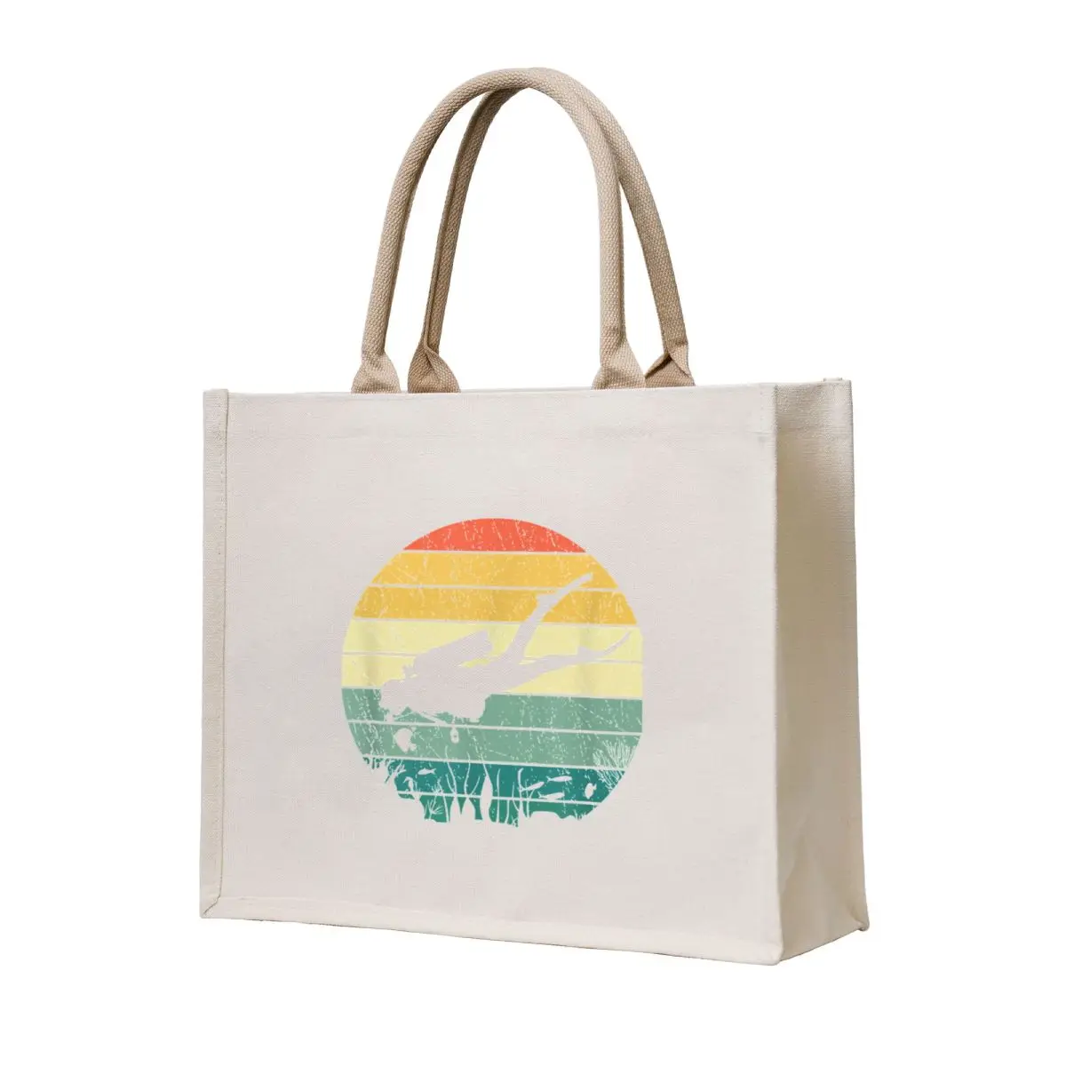 

Vintage Scuba Diving Ocean Diver Tote Bag custom bags shopping bags foldable large tote bag bags luxury women