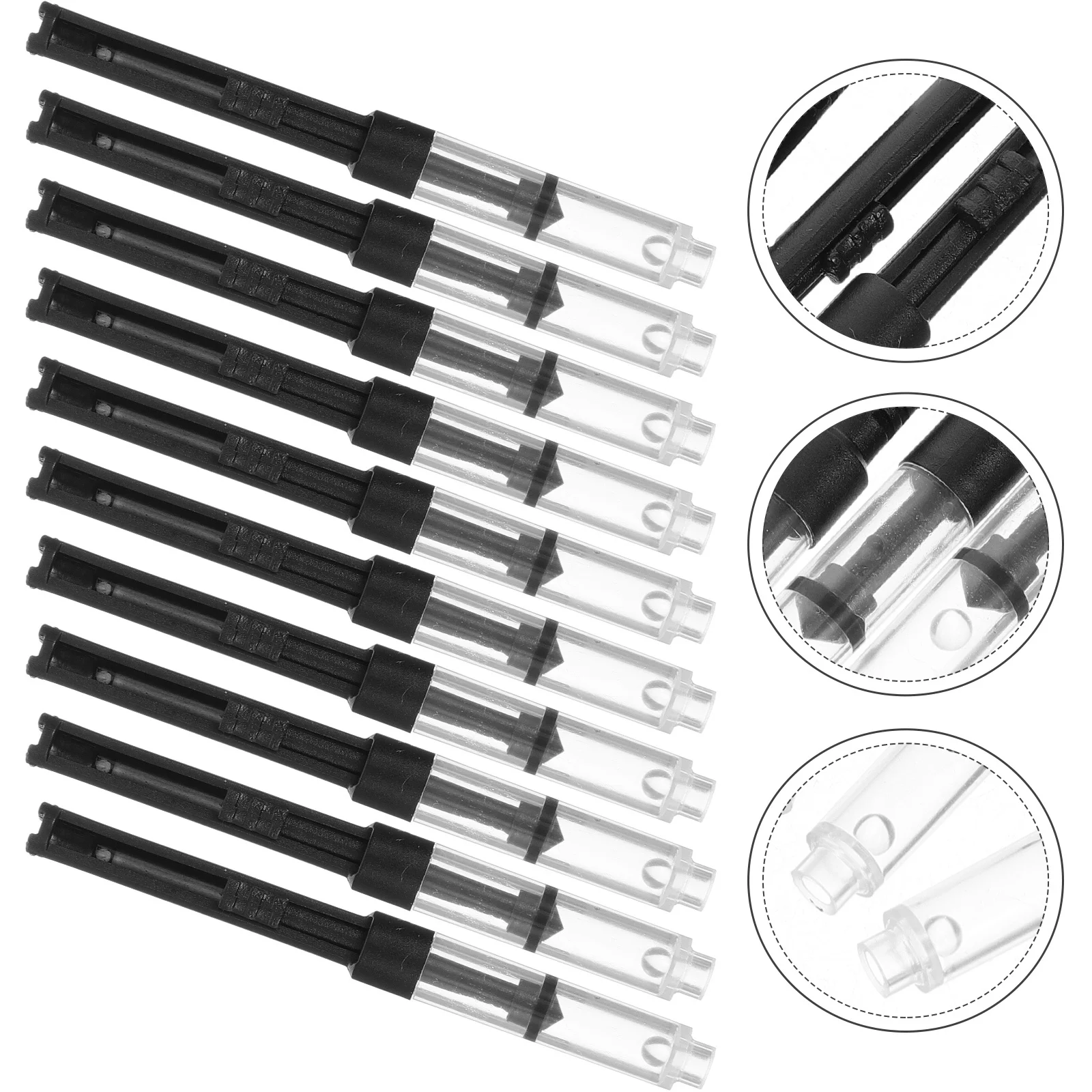 10Pcs Fountain Pen Ink Converter Refill Tube Reusable Ink Absorber Compact Portable Writing Accessory for Students and