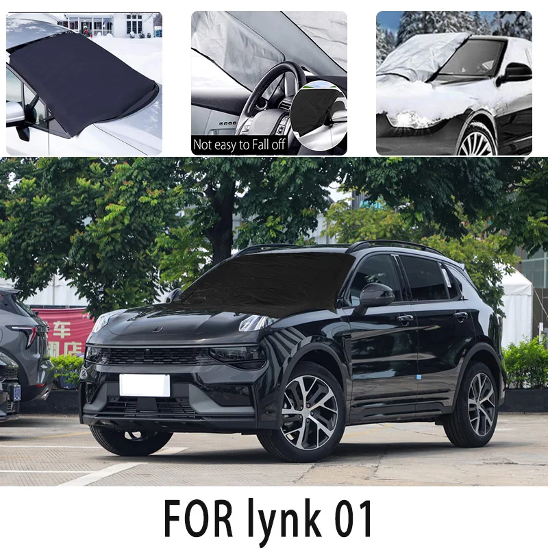 

Car snow cover frontcover for lynk 01 Snowblock heat insulation sunshade Antifreeze wind Frost prevention car accessories