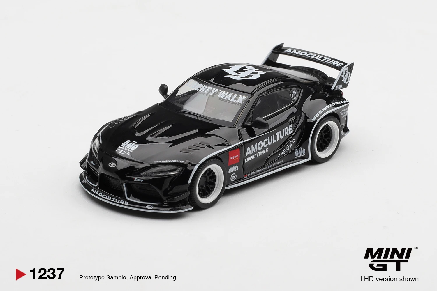 MINIGT 1/64 Toyota GR Supra LB ★ WORKS AMOCULTURE MGT01237-CH Auto Legierung Spielzeug Druckguss Metallmodell Kinderspielzeug Jungen