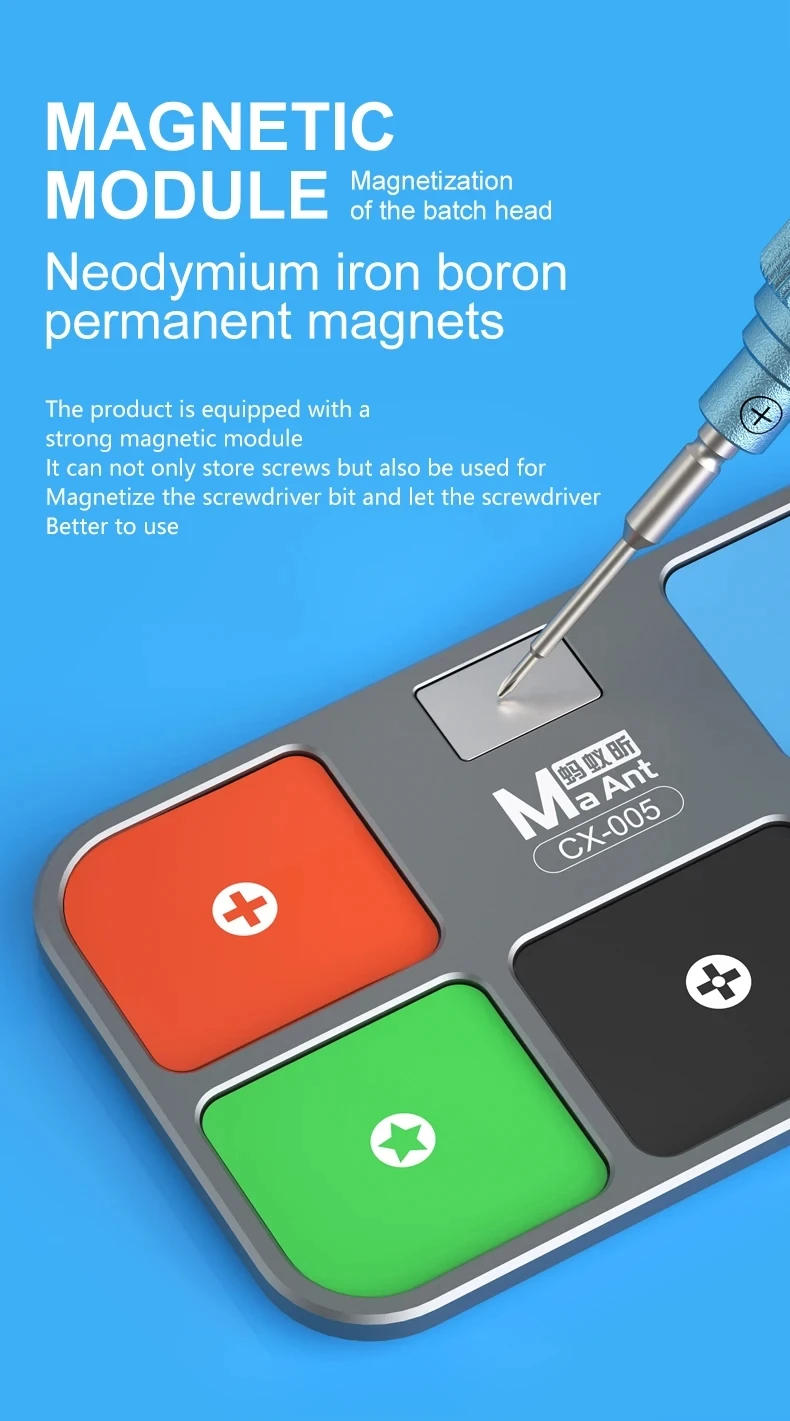 

MAANT CX-005 Магнитная доска для хранения Магнитный коврик для хранения для разборки и организации материнской платы мобильного телефона