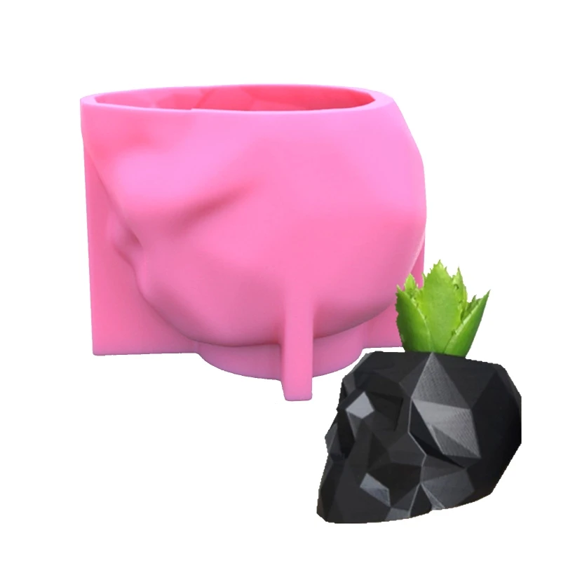 

Skull Flowerpot Silicone Mould Resin Epoxy Casting Making DIY Soap