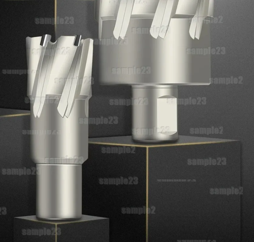 Carbide TCT Core Cutter Magnetic Drill Bit Annular Cutter Bit Straight Shank Drill Holes Metal Alloy Thick Steel Plate 12-60mm