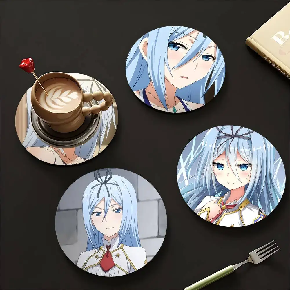 1pc Krulcifer Einfolk Anime Characters Wooden Coaster Colour Printing Cup Mat Home Desk Decoration Gifts