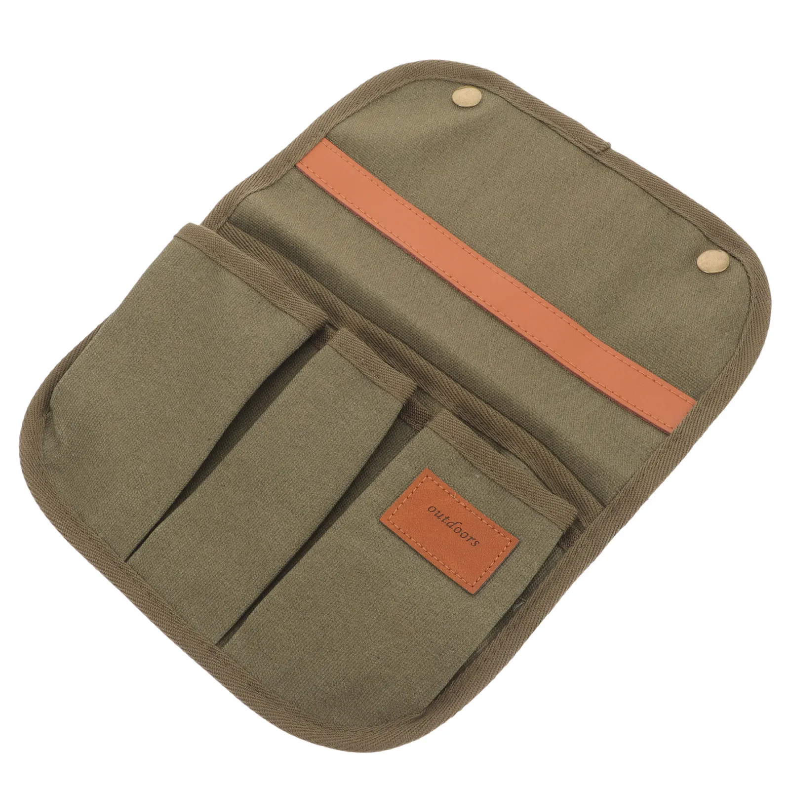 Canvas Armrest Storage Bag Portable Multi-Function Hanging Pouch for Camping Chair Beach Chair Organizer Armrest Organizer