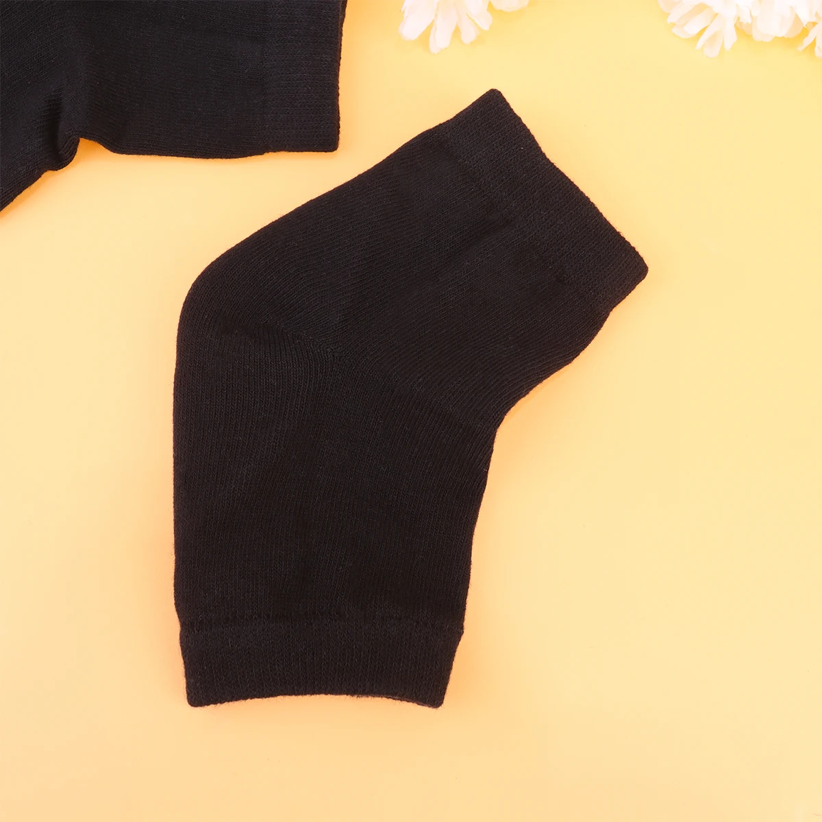 

2 Pairs Anti-crack Gel Socks Ankle Length Moisturizing Heel Protection Foot Care Tools Soft Comfortable Design Prevent Cracks