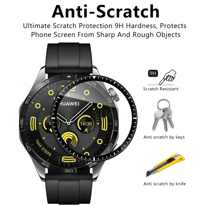 화웨이 워치 GT 4 용 보호대 필름, 풀 스크린 소프트 필름, 강화 유리 아님, 46mm, 41mm, 5 개