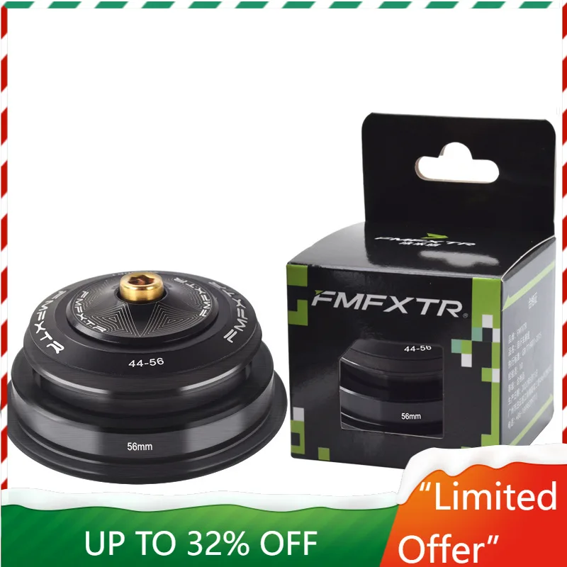 

Mountain Bike Headset Set 44-44mm Tapered 55/56mm Straight Tube Fork Cup Bearing Assembly for Bicycle