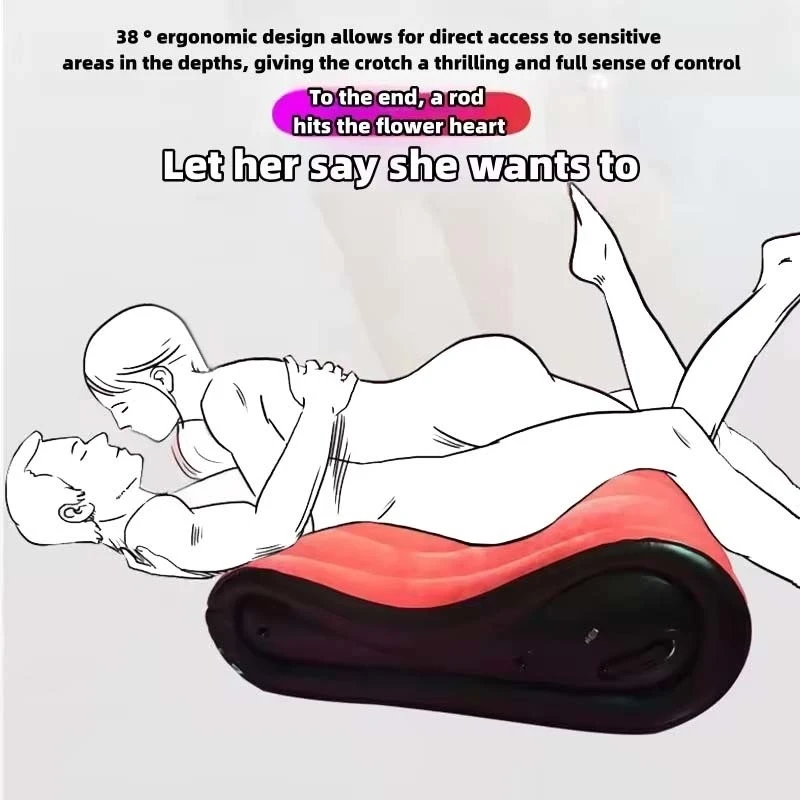 

Couple Adult Game Sofa Bed Cushion With Handcuffs Inflatable Sex Furniture Women Men Love Posture Foldable Erotic S Pad