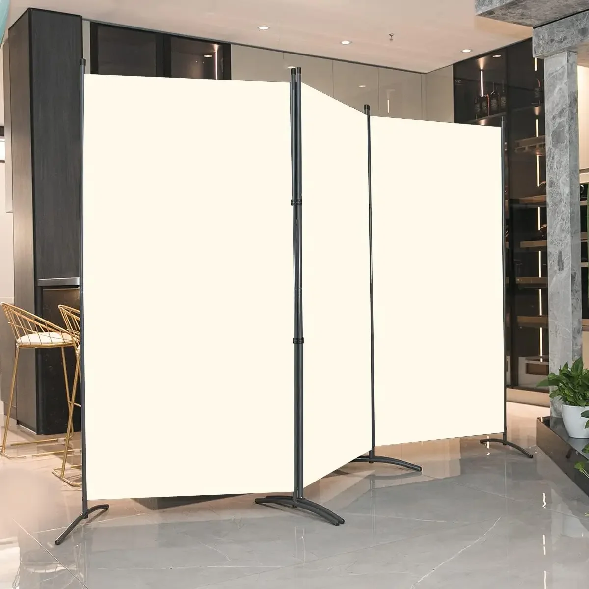 

Indoor Room Divider, Portable Office Divider, Room Divider Wall Screen 3 Panel, Folding Partition Privacy Screen