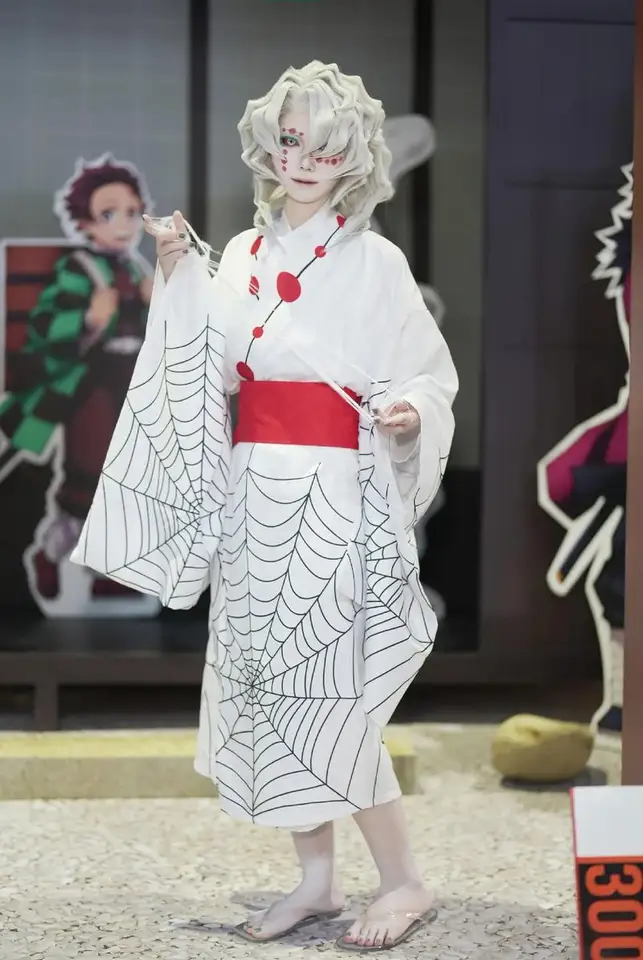 Demon Slayer Yaiba Spider Rui Cosplay Costume Set