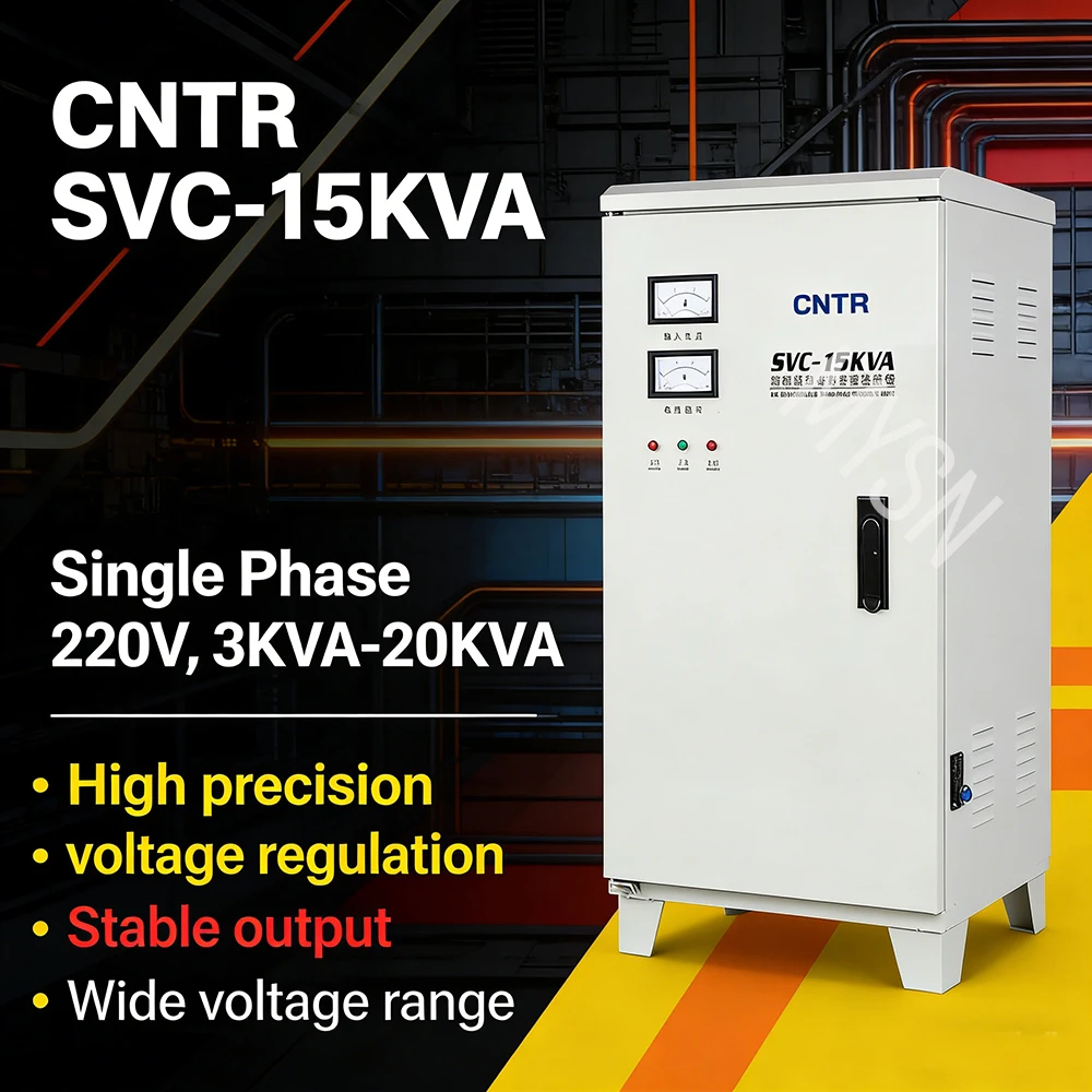 5KVA Single Phase Voltage Regulators 220V AC Voltage Regulator Power Supply Adjustable Transformer 5000VA Current Power Display
