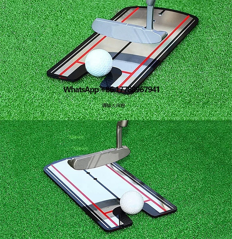

Portable Custom Logo Golf Putting Alignment Mirrors Train Your Swing Trainer for Practice Training