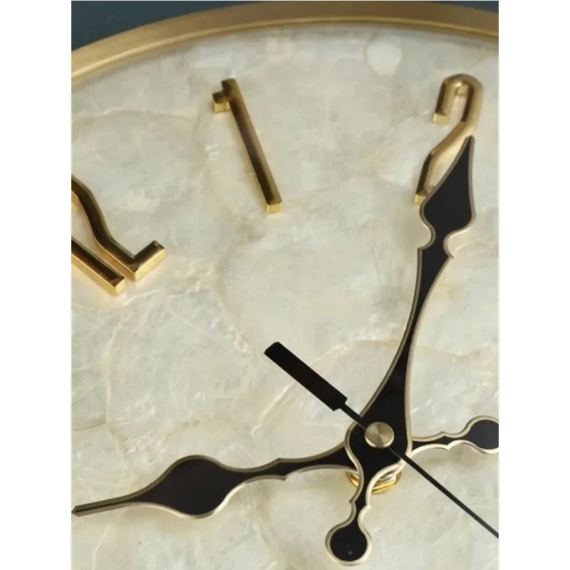 Luxury Simple Modern Creative Wall Clocks Spain Style Living Room Silent Wall Clocks Metal Pendulum Minimalism Home Decorations