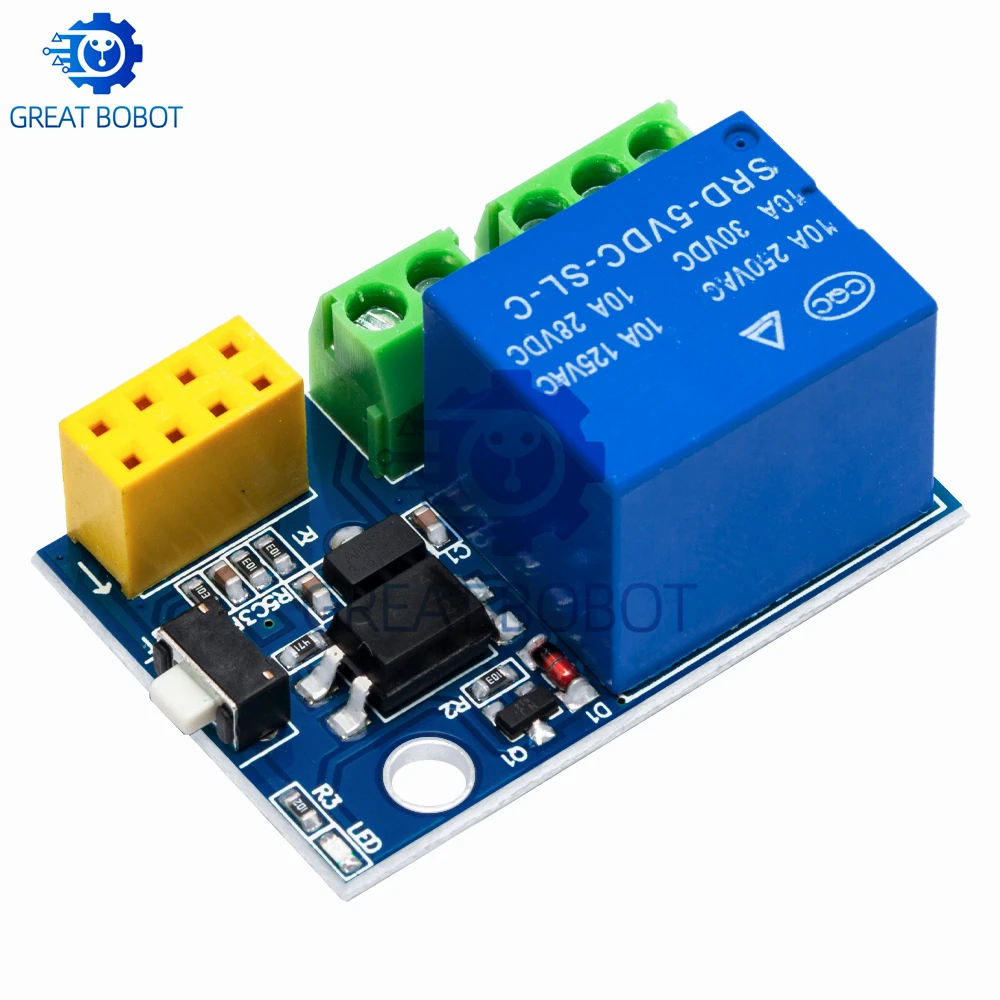 5V ESP8266 ESP‑01S WiFi Relay Module Smart Home Remote Control Switch Board for Arduino Mobile Phone APP Control DIY Project