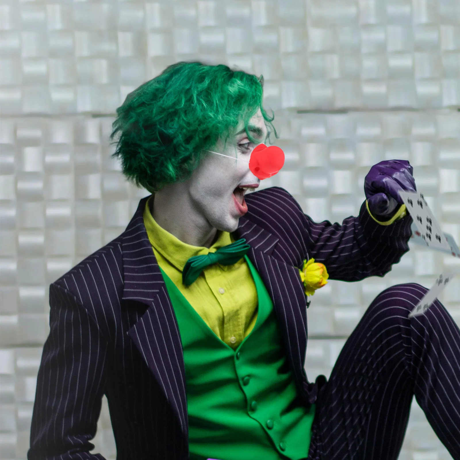 10 szt. Mały Czerwony Nos Klauna dla Dorosłych i Dzieci, Akcesoria do Kostiumów, Dekoracje na Imprezy Cyrkowe, Karnawałowe, Rekwizyty Dekoracyjne na Występy Sceniczne