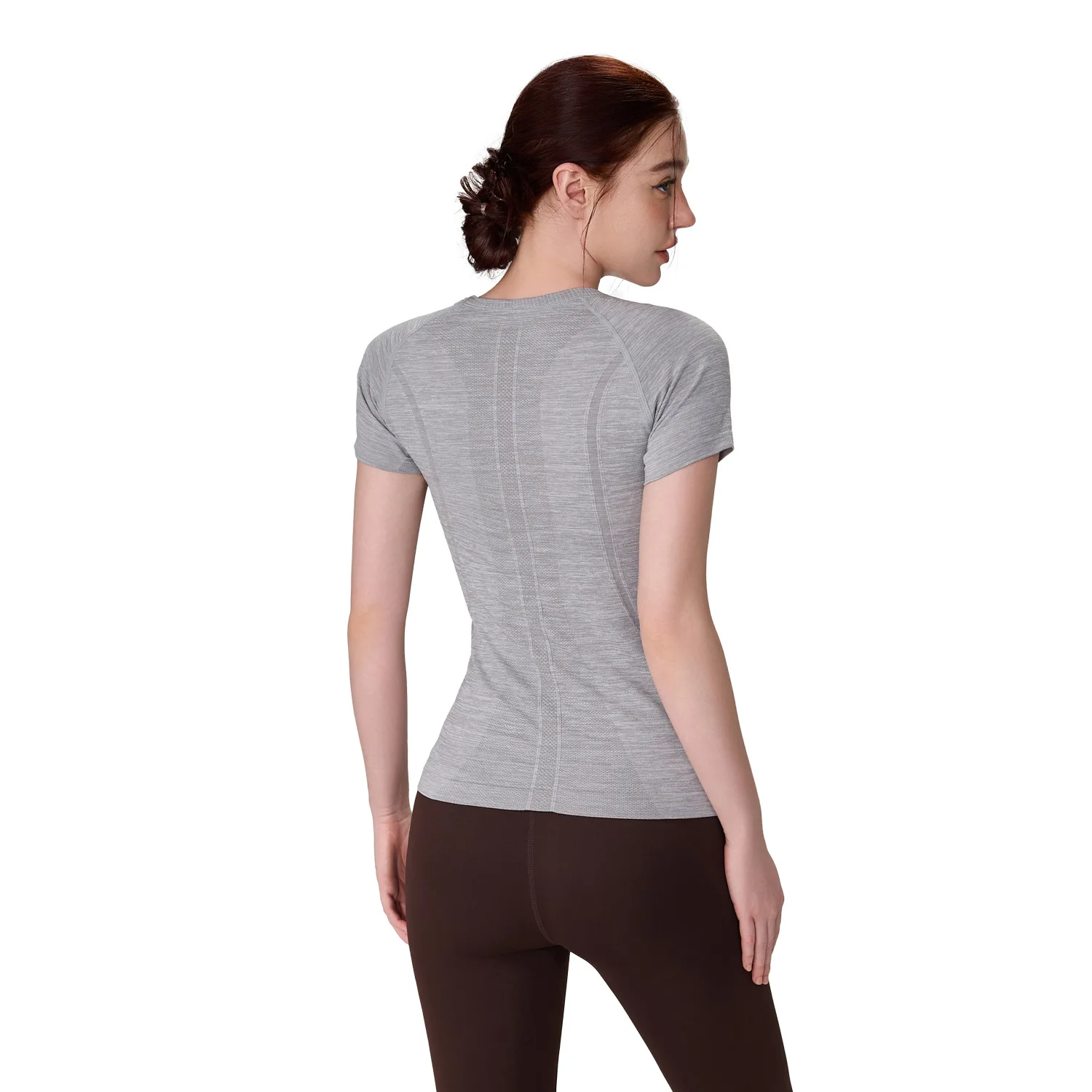 Top sportivo da yoga slim fit rotondo da donna Ne ort Sve Abbigliamento interno fitn traspirante con controllo della vita Sl Summer