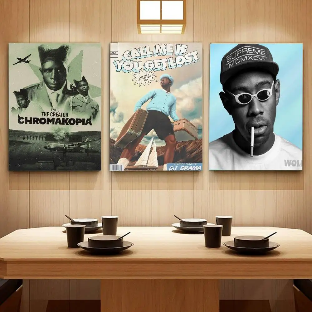 تايلر الخالق C-Chromakopia المشارك يطبع الجدار ملصق اللوحة غرفة نوم غرفة المعيشة الديكور مكتب المنزل ذاتية اللصق