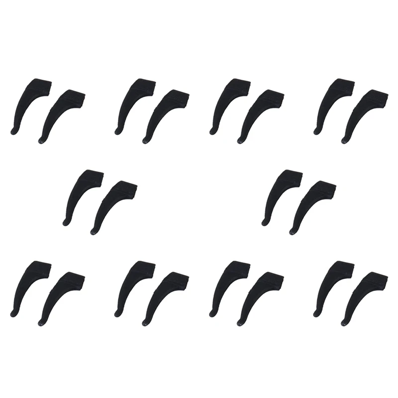 10 paar brillen/zonnebrillen/brillen brillen oorhaak slot tip houder --- zwart