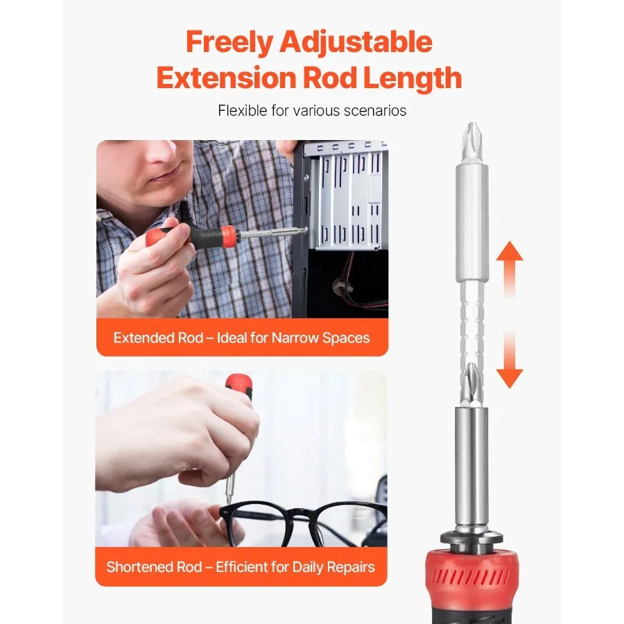 طقم مفك براغي مكون من 13 قطعة بمقبض مغناطيسي أدوات يدوية توركس فيليبس للمقابس