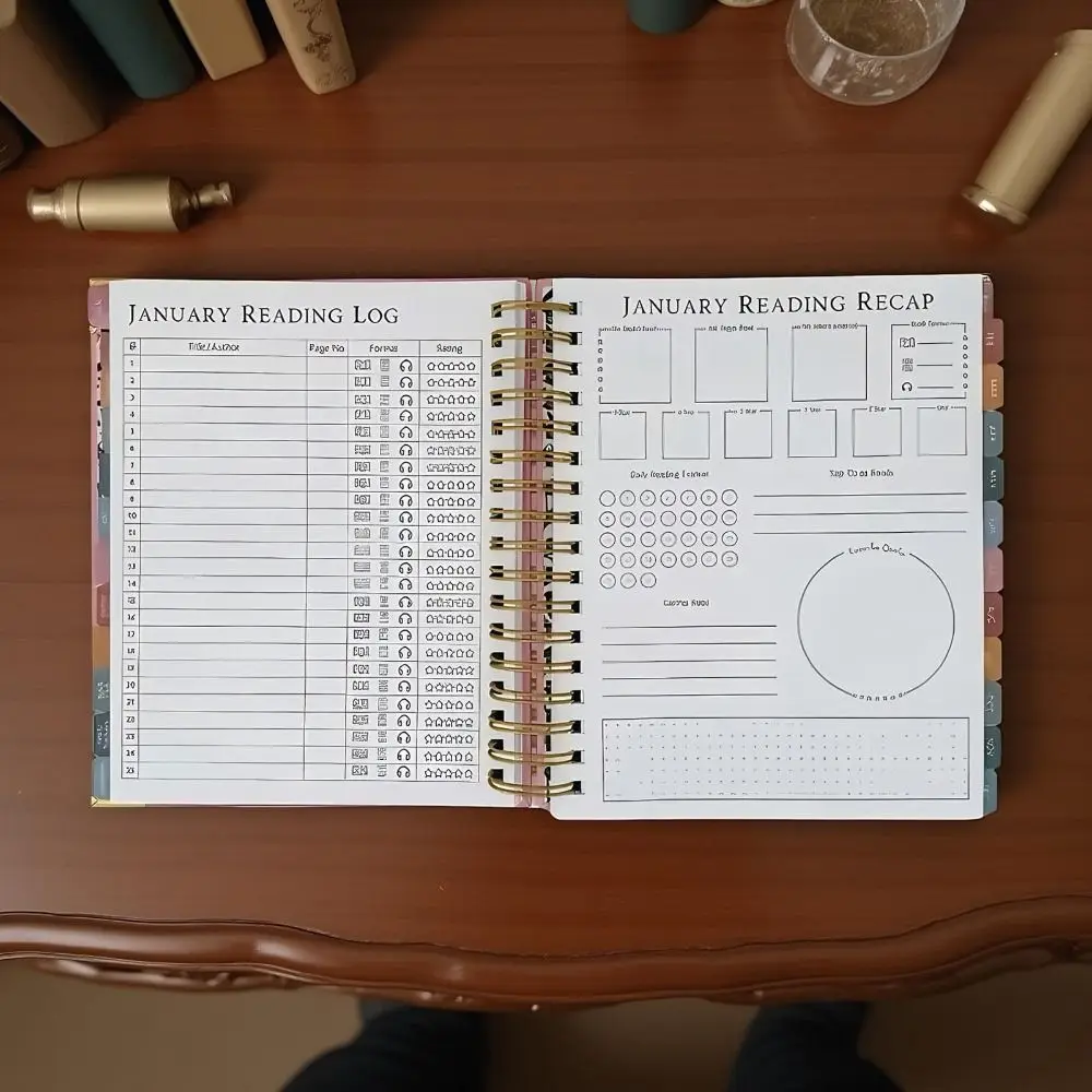 Educational Reading Planner for Book Lovers Log and Review 12 Undated Monthly Monthly Planners Study Lovers Tracking Reviews