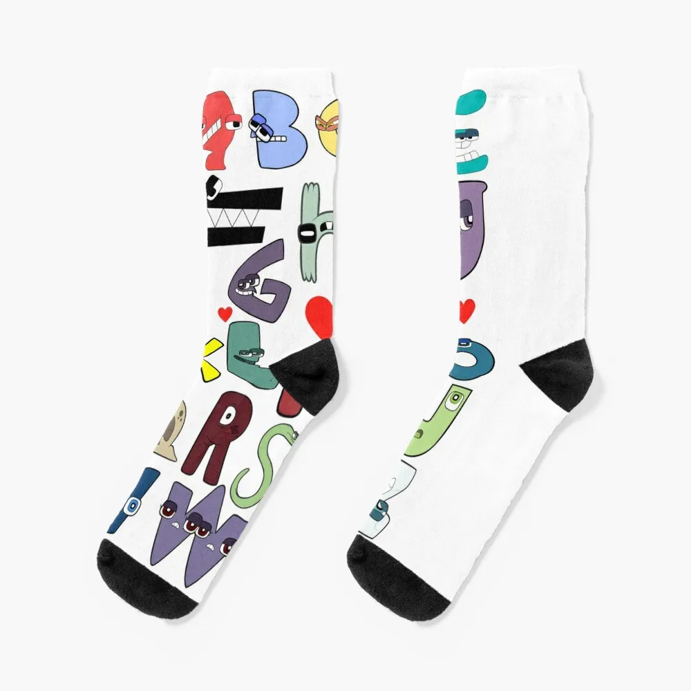 Funny Alphabet Lore ABC for Kids and Boys of all Ages Socks Toe sports designer brand luxury Socks For Girls Men's