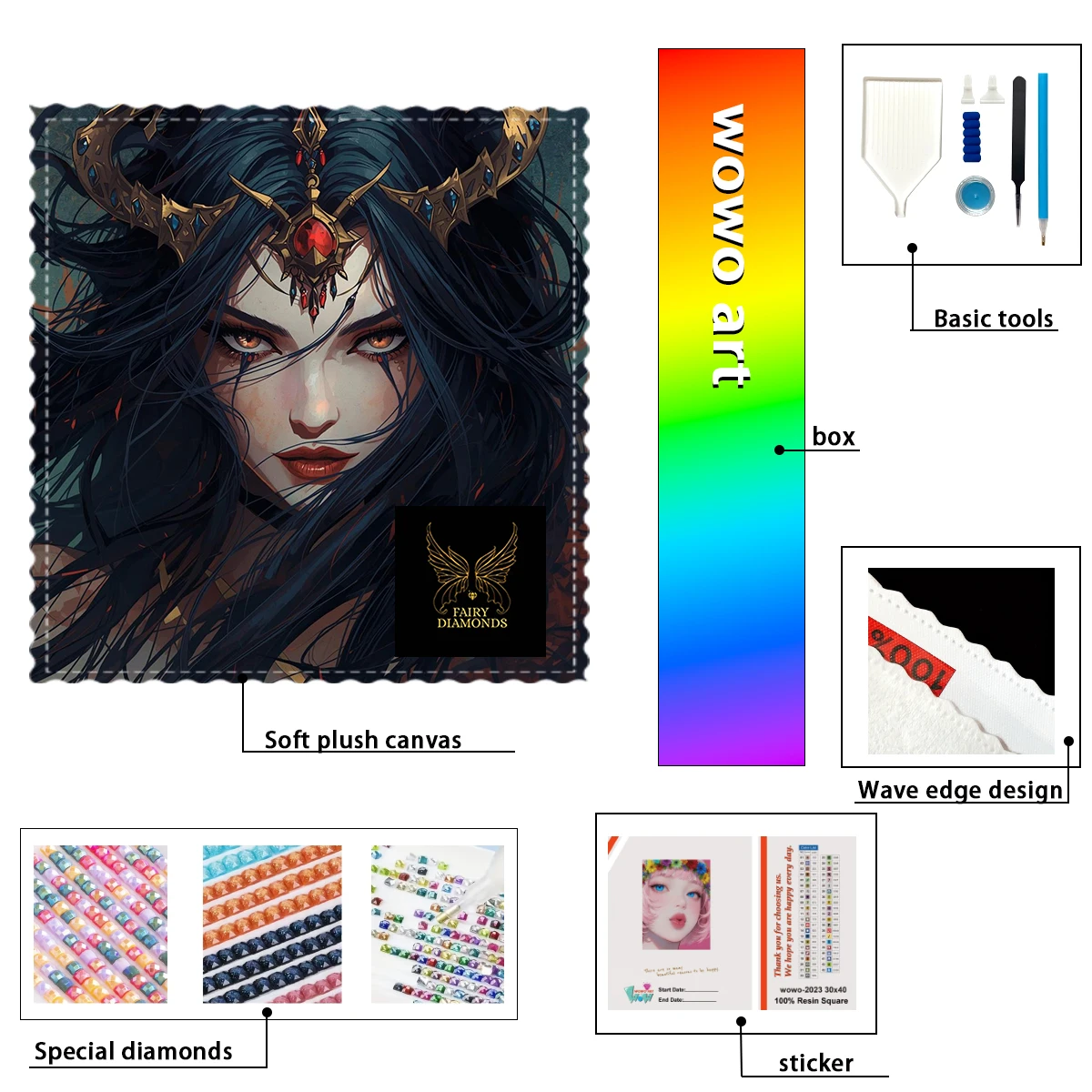 

【FAIRY_ Diamond Art】The loneliness of the wolf;A wolf's loneliness Crystal AB Rhinestone FD Rhinestone Perfect Resin Diamond