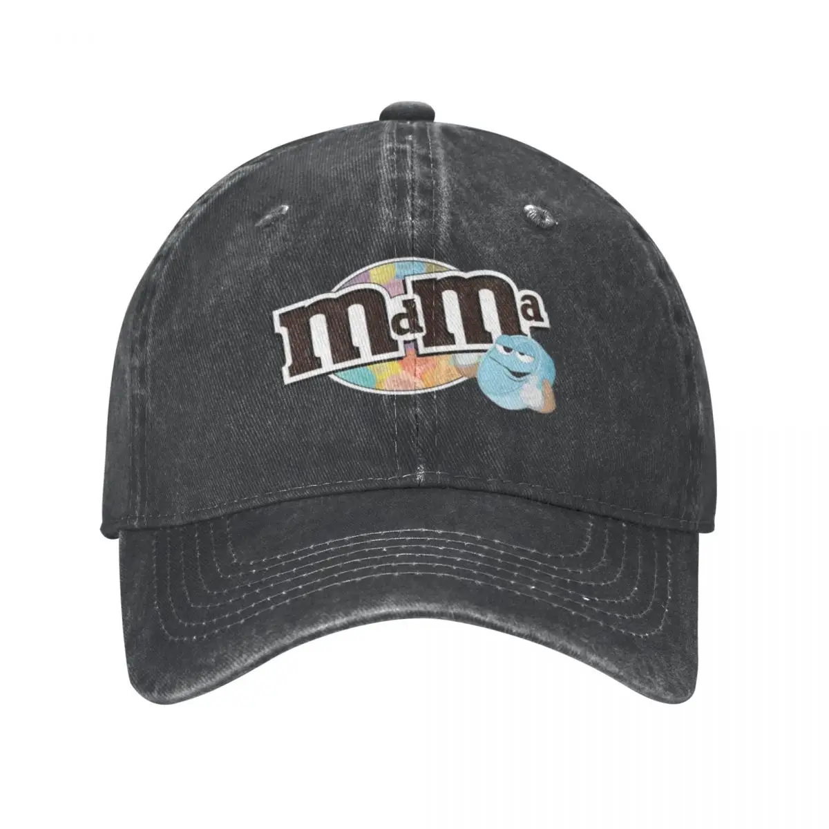 MDMA M&Ms Baseball Caps Fashion Denim Fabric Hats Outdoor Adjustable Casquette Hip Hop Baseball Cowboy Hat for Men Women