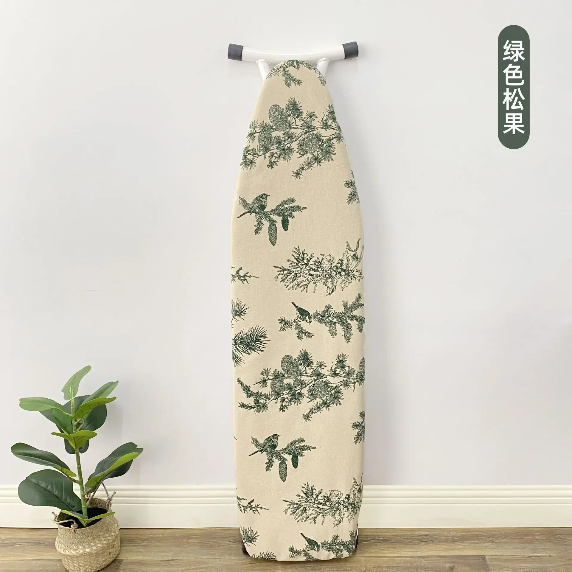 Plant Series Padded Ironing Board Cover Replacement Ultra Thick Fitted Heat Retaining For Long Periods Of Use Only cover