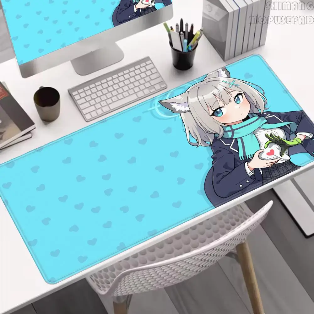 Mouse pad Professional E-sports Gamer Mouse Mat Blue Archive Sunaookami Shiroko Mousepads PC Keyboard Desk Mat Notbook Mousepad