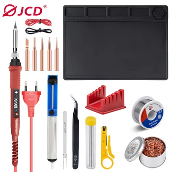 Jcd digitaler Lötkolben Set Kit 220V/110V einstellbare Temperatur 80W Schweiß gerät elektronisches Schweißen DIY Schnitzwerk zeug 908s