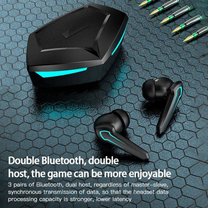 P30 TWS Gaming Headphones Wireless Blue-tooth Headset Low-latency Eating Chicken Mobile Game In-Ear Earphone With Microphone