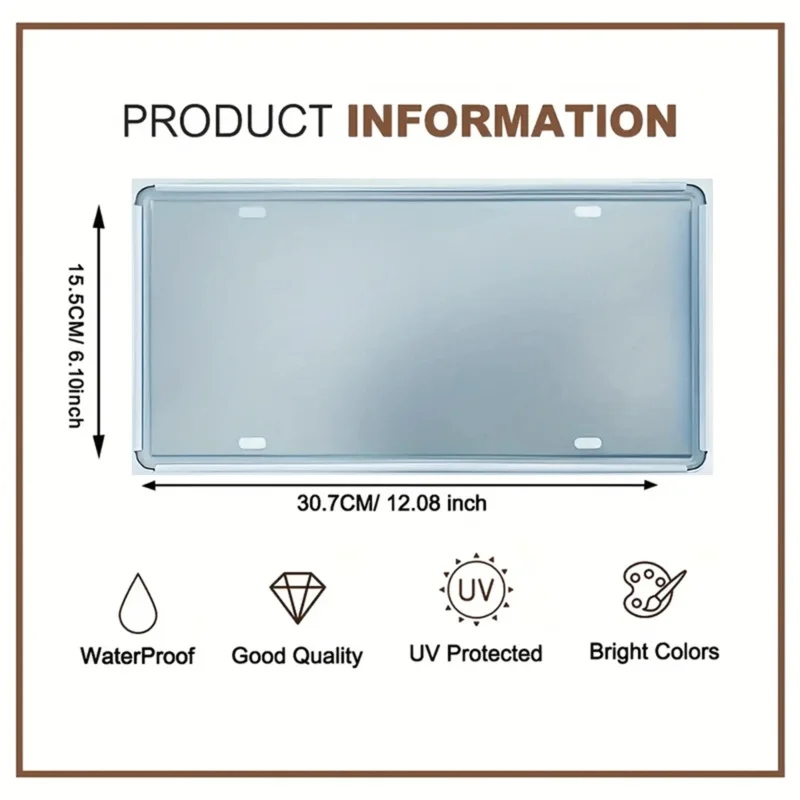 لافتة معدنية مسطحة ثنائية الأبعاد، عتيقة للمكسيك ريفييرا مايا - ملصق شاطئ ساحلي كبير مقاس 6 × 12 بوصة - مياه فيروزية وكنكون