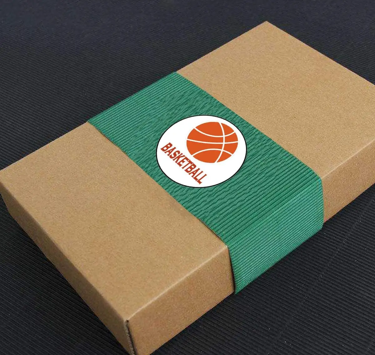 Basketballabels Stickers, 1,5 inch Ronde Basketbal Sport Feestartikelen Decoraties Tas Gunsten Stickers