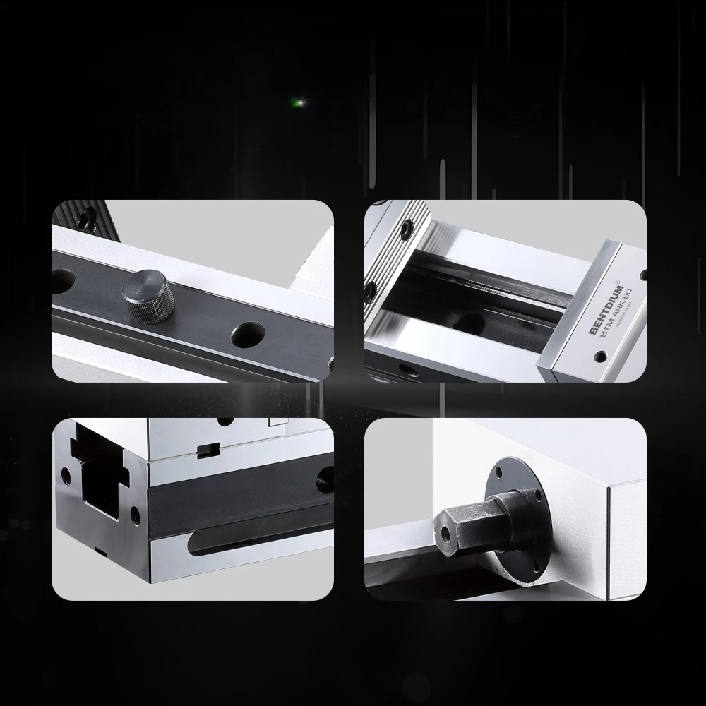 New high-precision 4/5/6/8 wide clamping range manual vise, suitable for CNC machine tools with a diameter of 100mm, 150-200