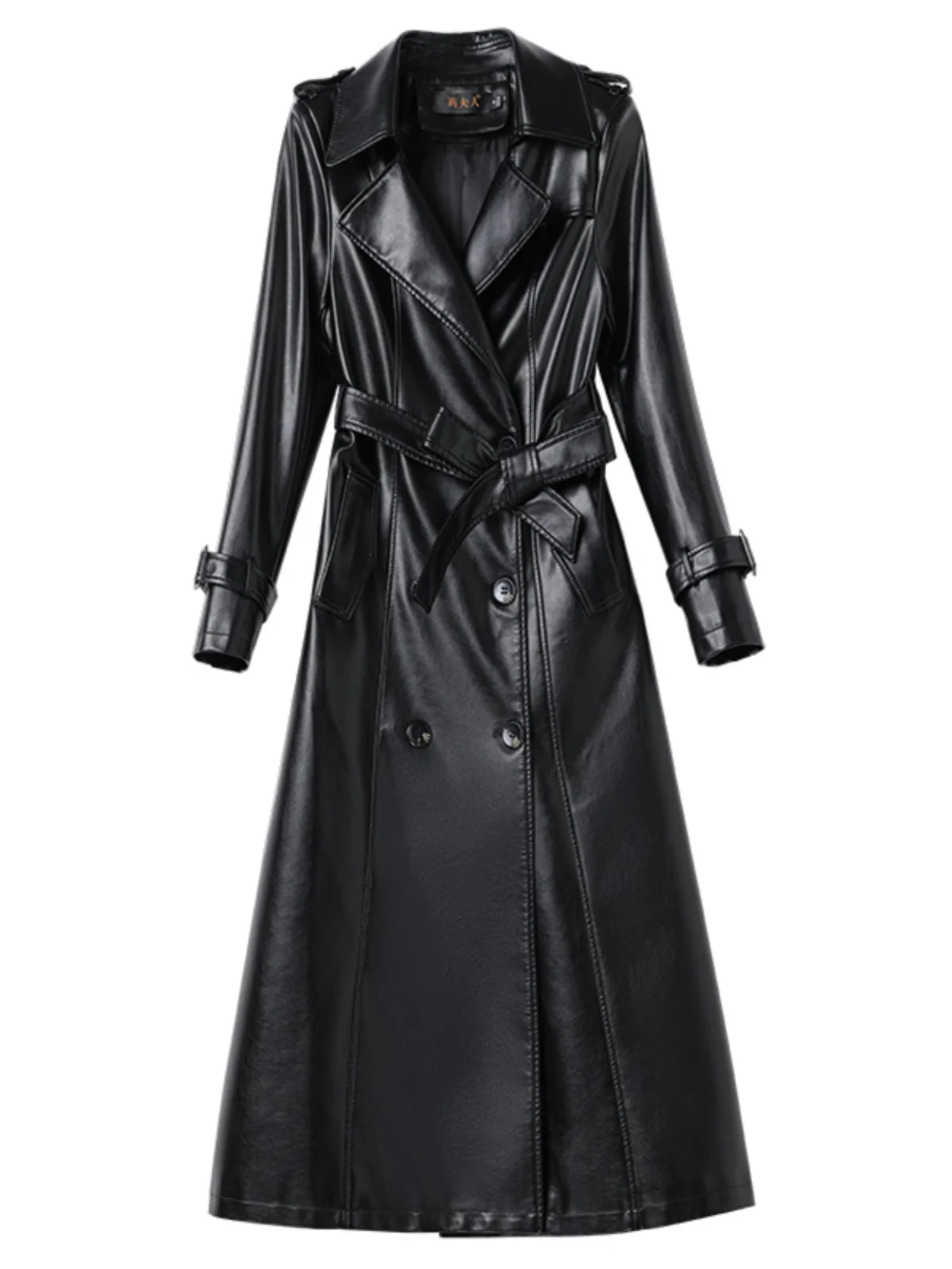 Real Leather Sheepskin Coat Women's Mid-Length Stylish Slimming Autumn Winter New Korean Style Coat Over-Knee Outerwear