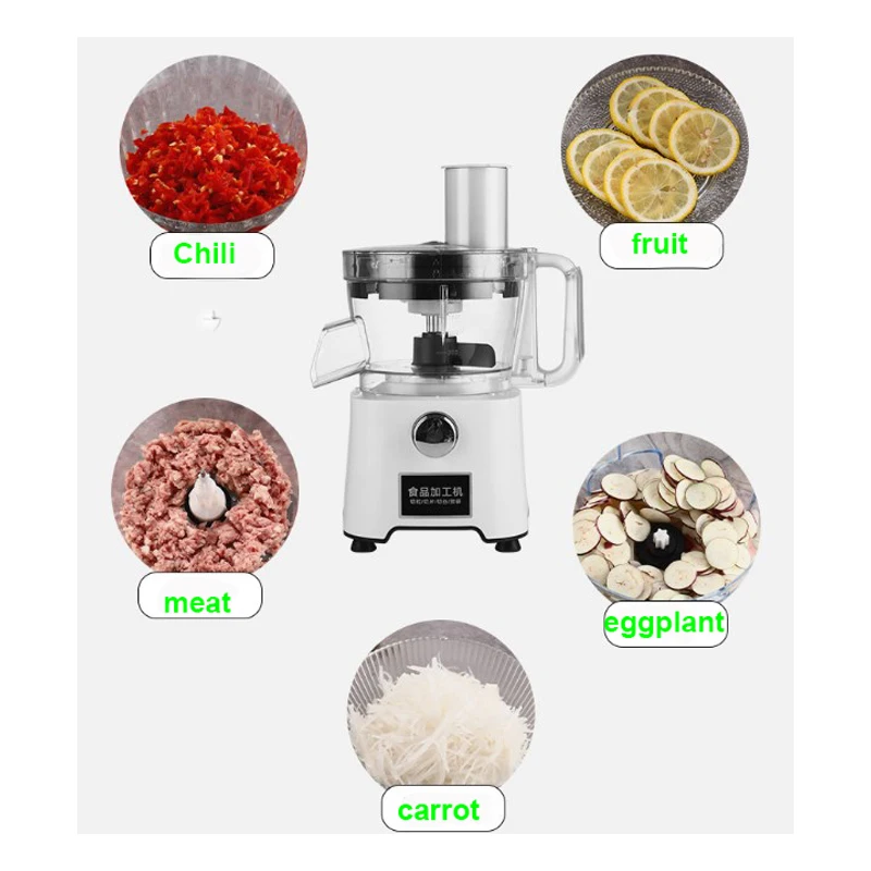 Small Electric Slicing Dicing Machine for Lemon Cucumber Eggplant Zucchini Carrot-220v Motor Core Components