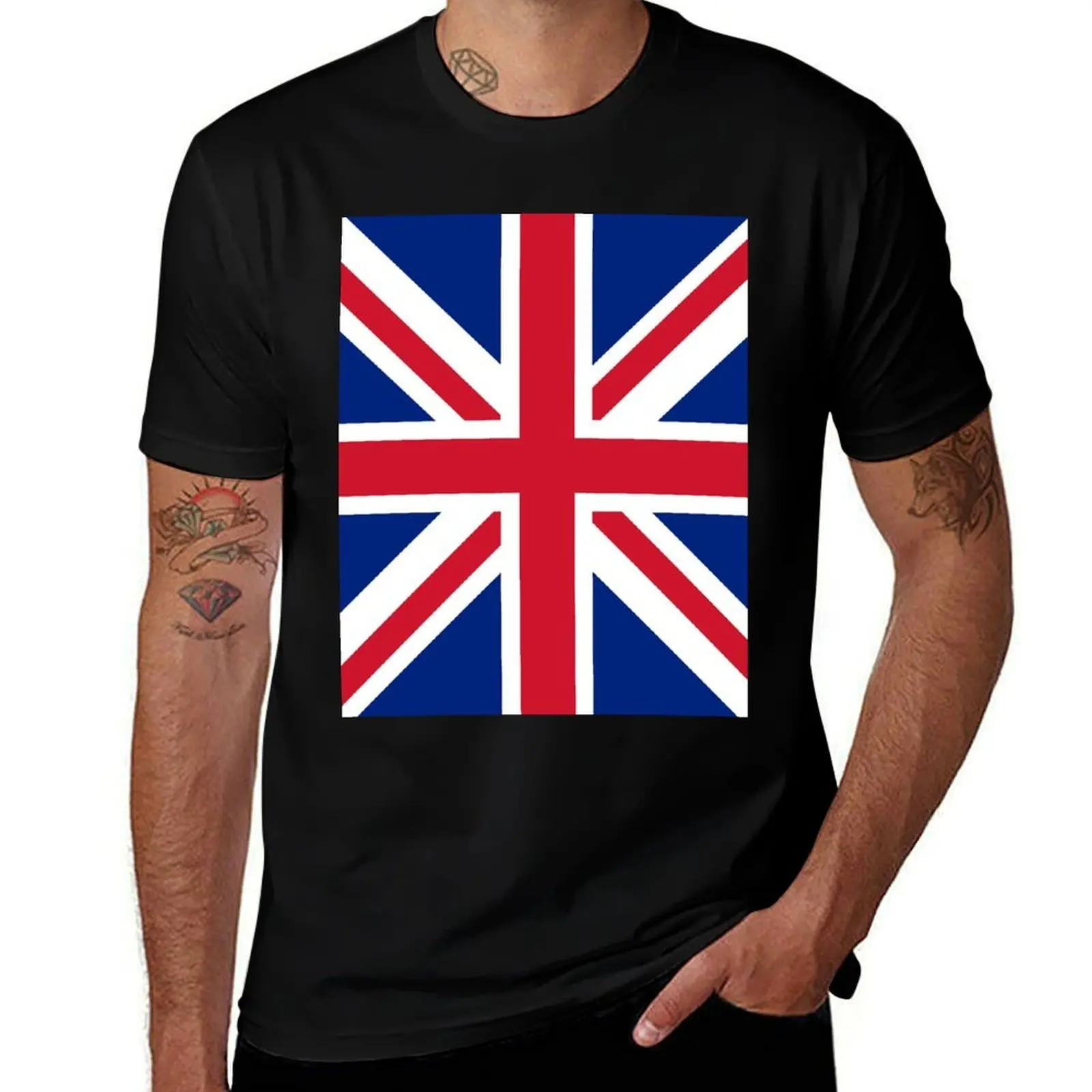 Flag: United Kingdom T-Shirt Minimalist Casual Short Sleeve Top T-Shirt