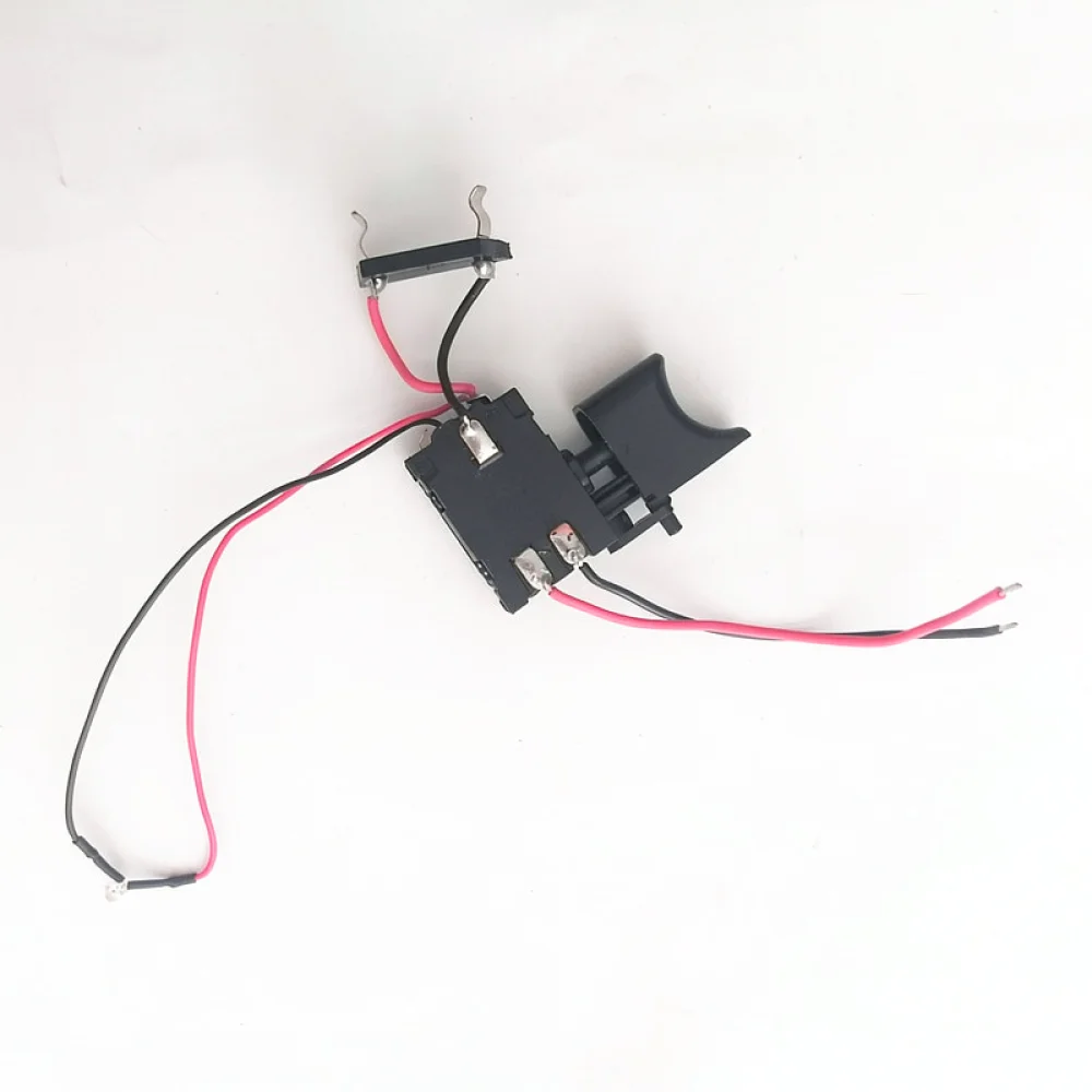 Universal 12V Cordless Drill Speed Control Switch With LED Light Port Forward Reverse Function For Repairing Tools