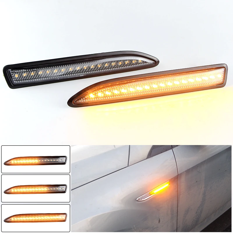 

2PCS Dynamic LED Side Marker Light For Mondeo Mk4 Hatchback Saloon Estate BA7 2007-2015 Turn Signal Blinkers Lamp Auto Accessory