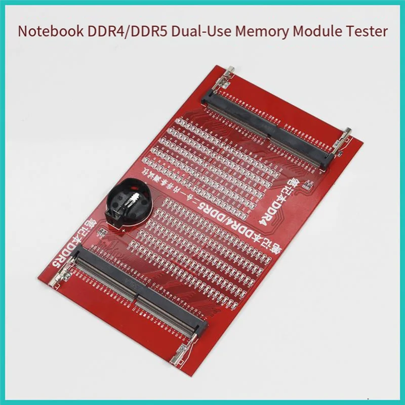 

Upgraded DDR4/DDR5 SDRAM SO-DIMM Tester Card Memory Slot Diagnostic Tool For Laptop And Desktop With LED Indicator