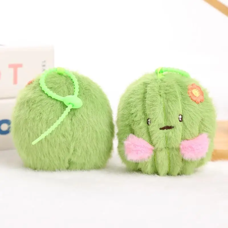 

1 шт., 11 см, Kawaii, имитация реалистичного сказочного шара, сумка, подвеска, плюшевая игрушка, мягкие растения, куклы-кактусы, брелок для декора для девочек