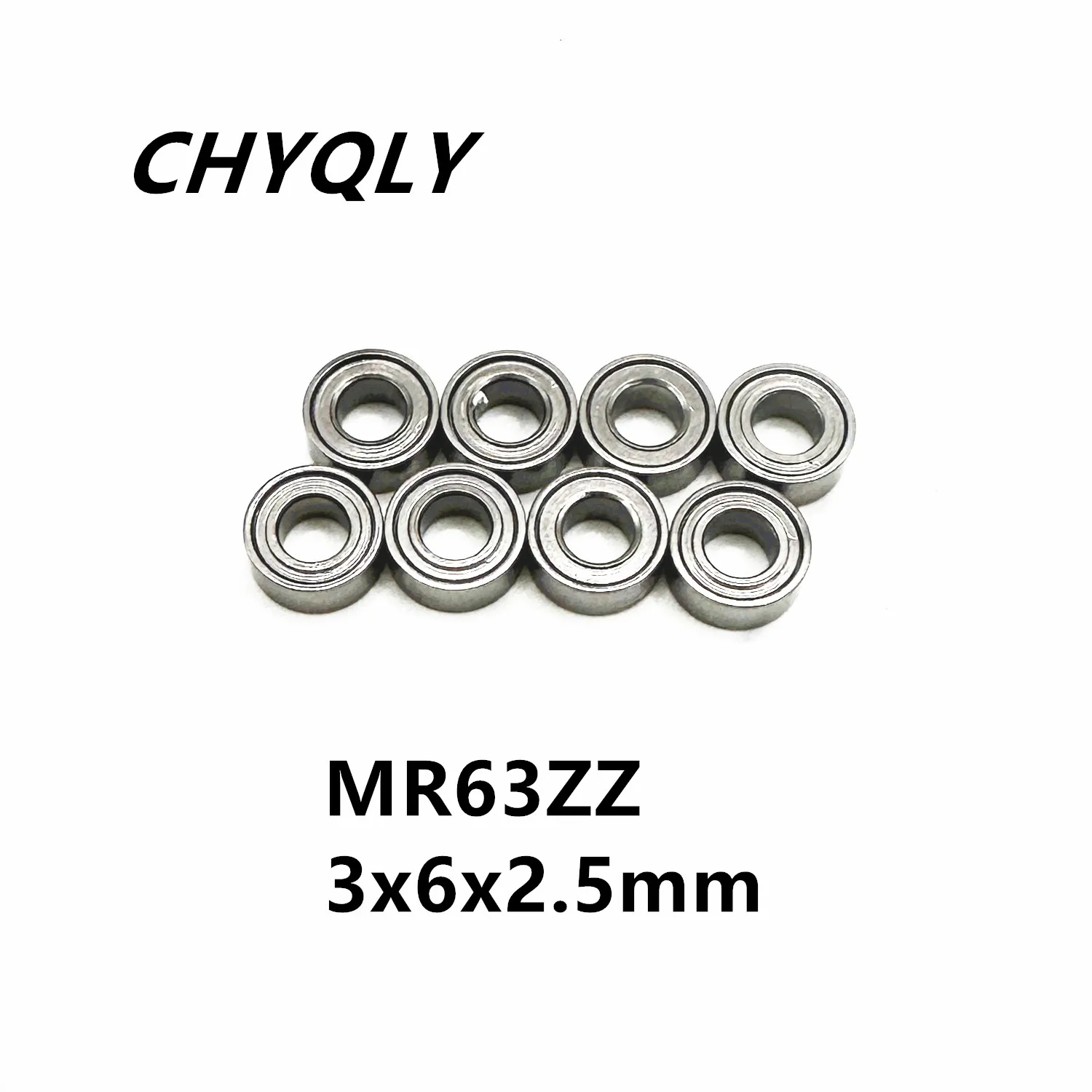 50Pcs MR63ZZ L-630ZZ 3x6x2.5 mm Deep Groove Ball Bearing Miniature Bearing High Quality Advanced High Speed MR63Z MR63