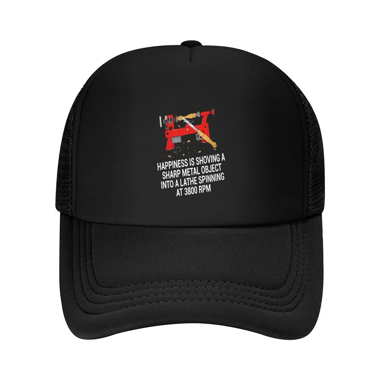 

Happiness of a woodturner Baseball Cap Sun Cap Unique hats Sports Cap Beach Bag Girl'S Hats Men's