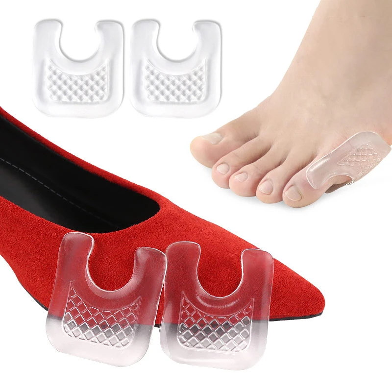 PexmenWaterproof Toe Cushions U-Shaped Gel Callus Pads from Rubbing Reusable Foot Corn Sticker Calluses Protector