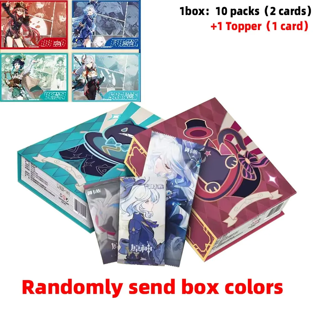 New Genshin Impact  Collection Cards Set New In Anime Party Table Game Playing Cards Board Toys For Christmas Douj Gift Toy